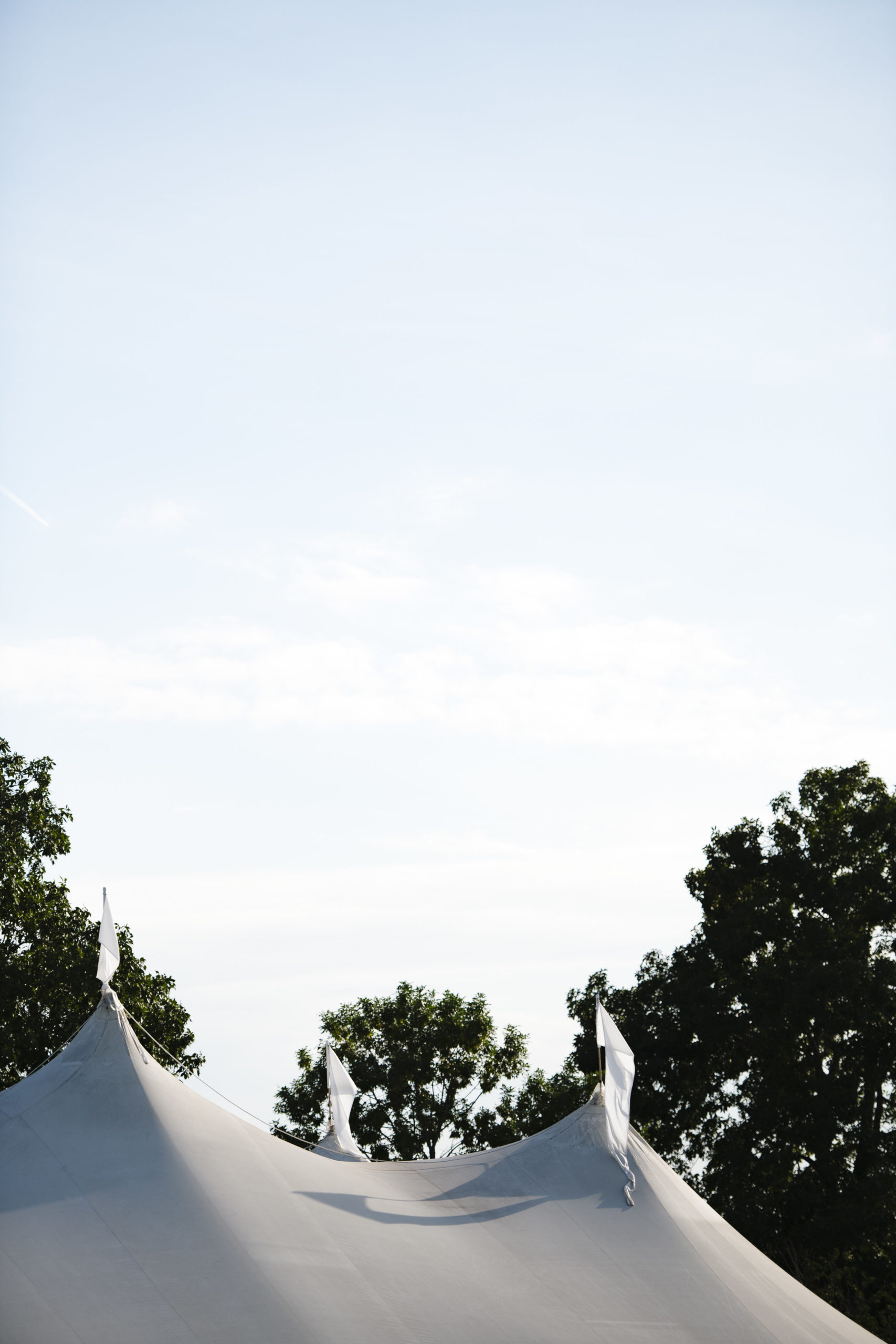 Sperry tent for an outdoor wedding at Jonathan Edward Winery in Connecticut - Pearl Weddings &amp; Events