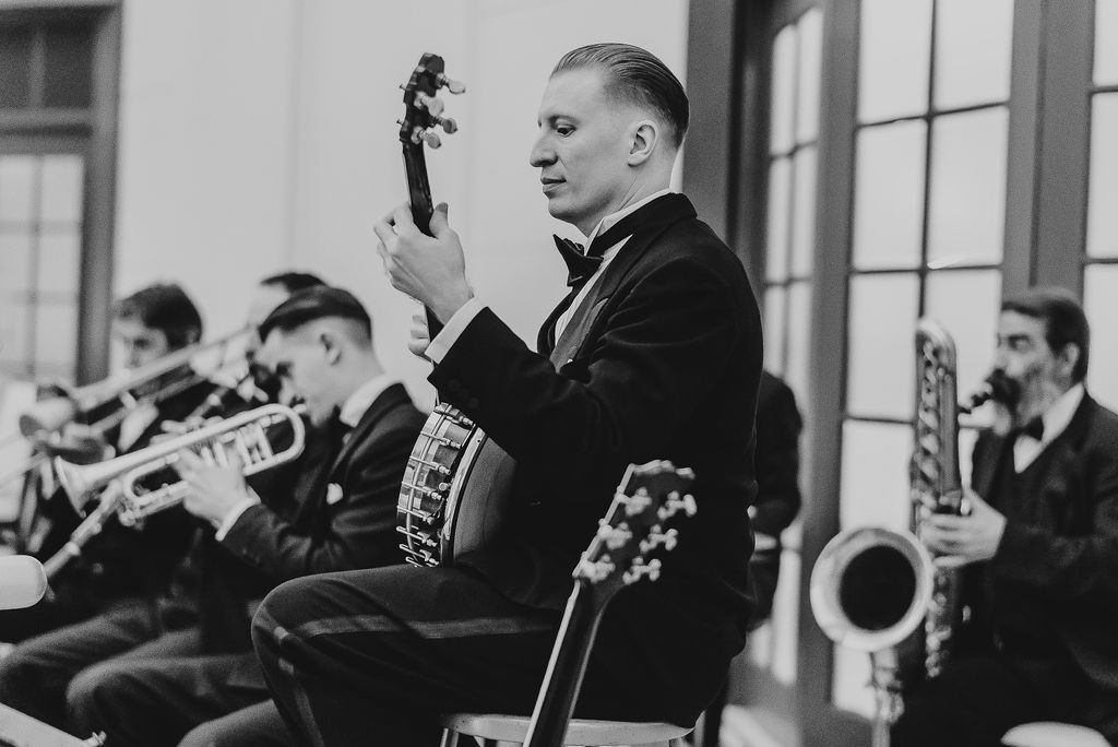 Glen Crytzer's 1940's band for a Great Gatsby themed wedding - Pearl Weddings &amp; Events