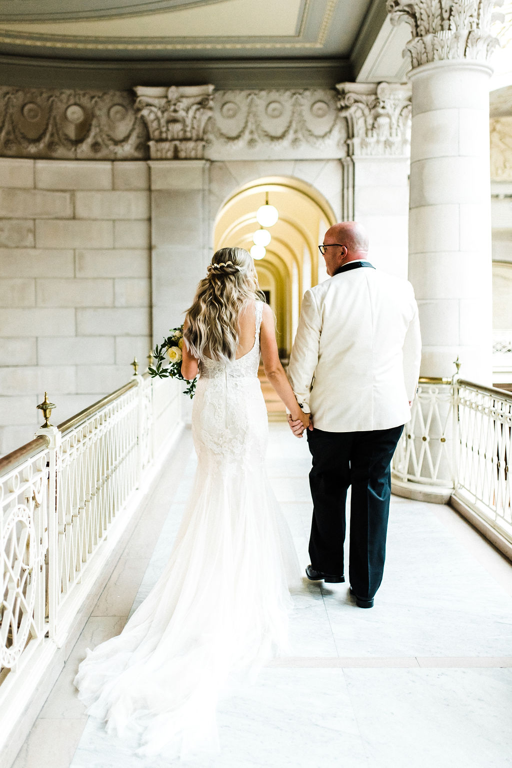 Melanie &amp; Tyler Anderson Married at The Hartford City Hall - Pearl Weddings &amp; Events