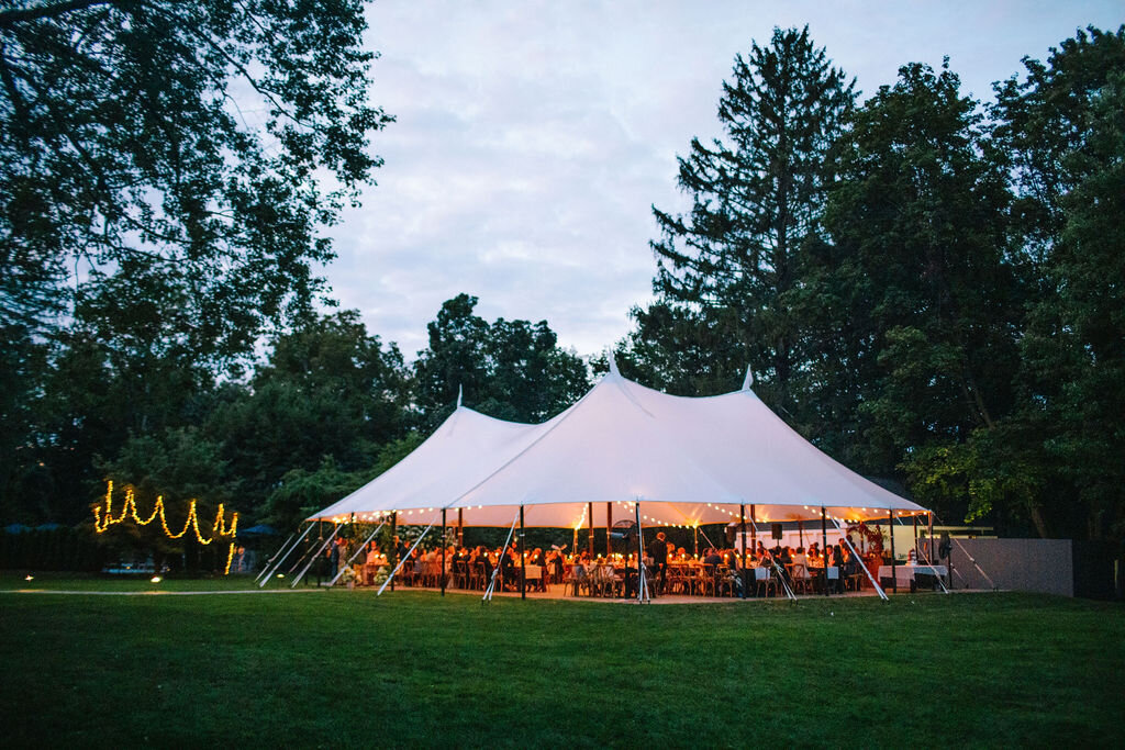Hasbrouck House tented wedding Hudson Valley, NY - Pearl Weddings &amp; Events