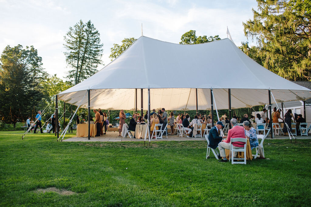 Welcome Dinner at Hasbrouck House - Pearl Weddings and Events