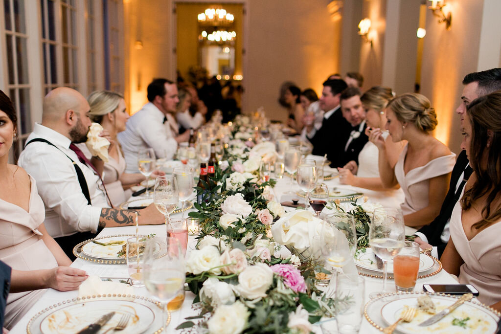 Head table at Wadsworth Mansion - Pearl Weddings and Events