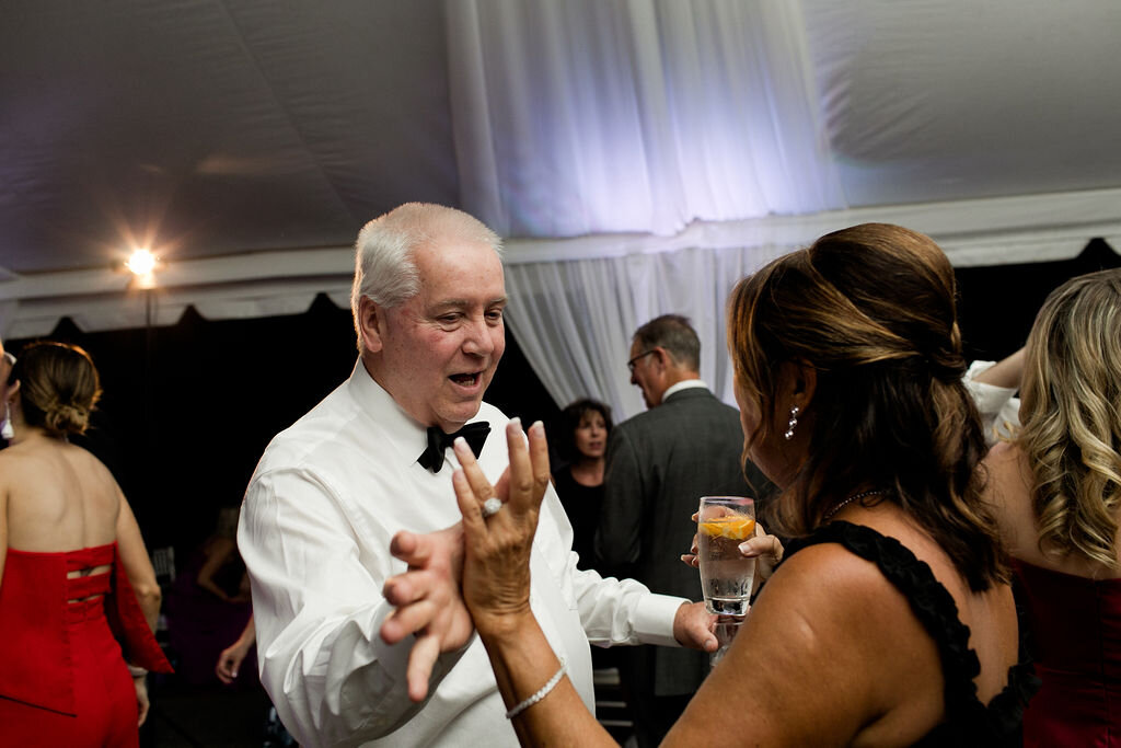 Wedding reception under a tent - Pearl Weddings &amp; Events