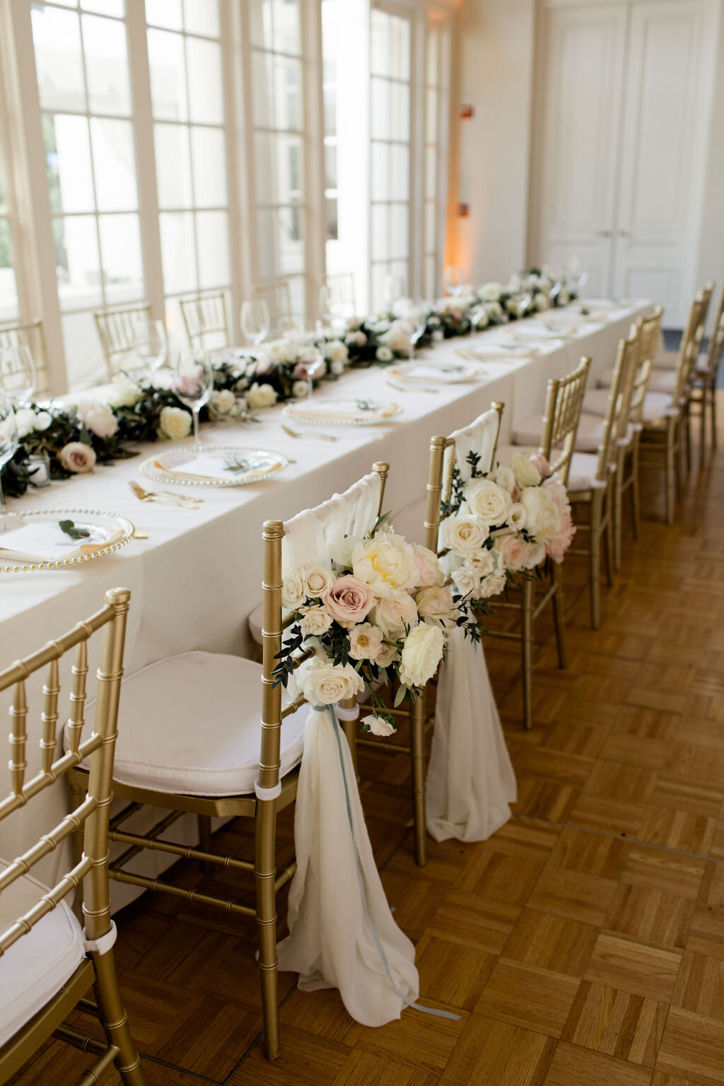  Bride and groom reception chair details - Pearl Weddings &amp; Events