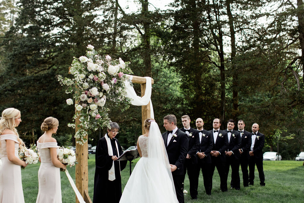 elegant bridesmaids and groomsmen outfits - Pearl Weddings &amp; Events