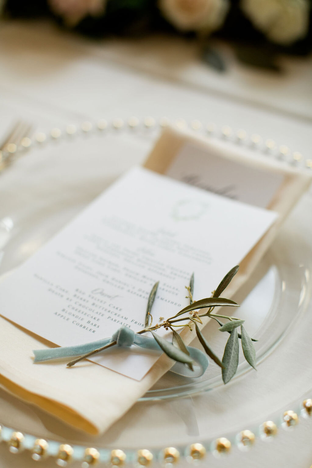 tiny reception table details - Pearl Weddings and Events