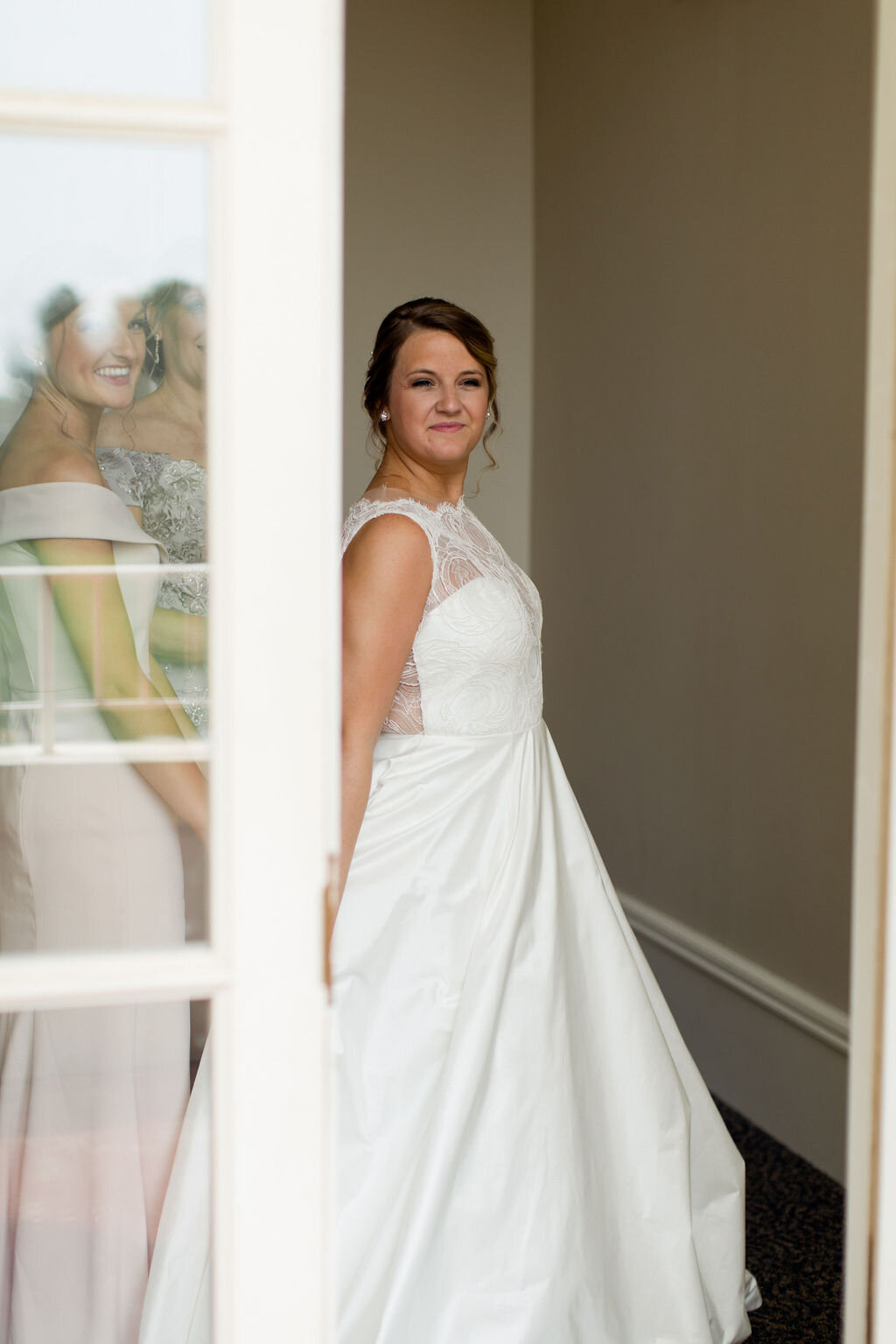 Elegant bridal gown with pockets from The White Dress by the Shore - Pearl Weddings &amp; Events