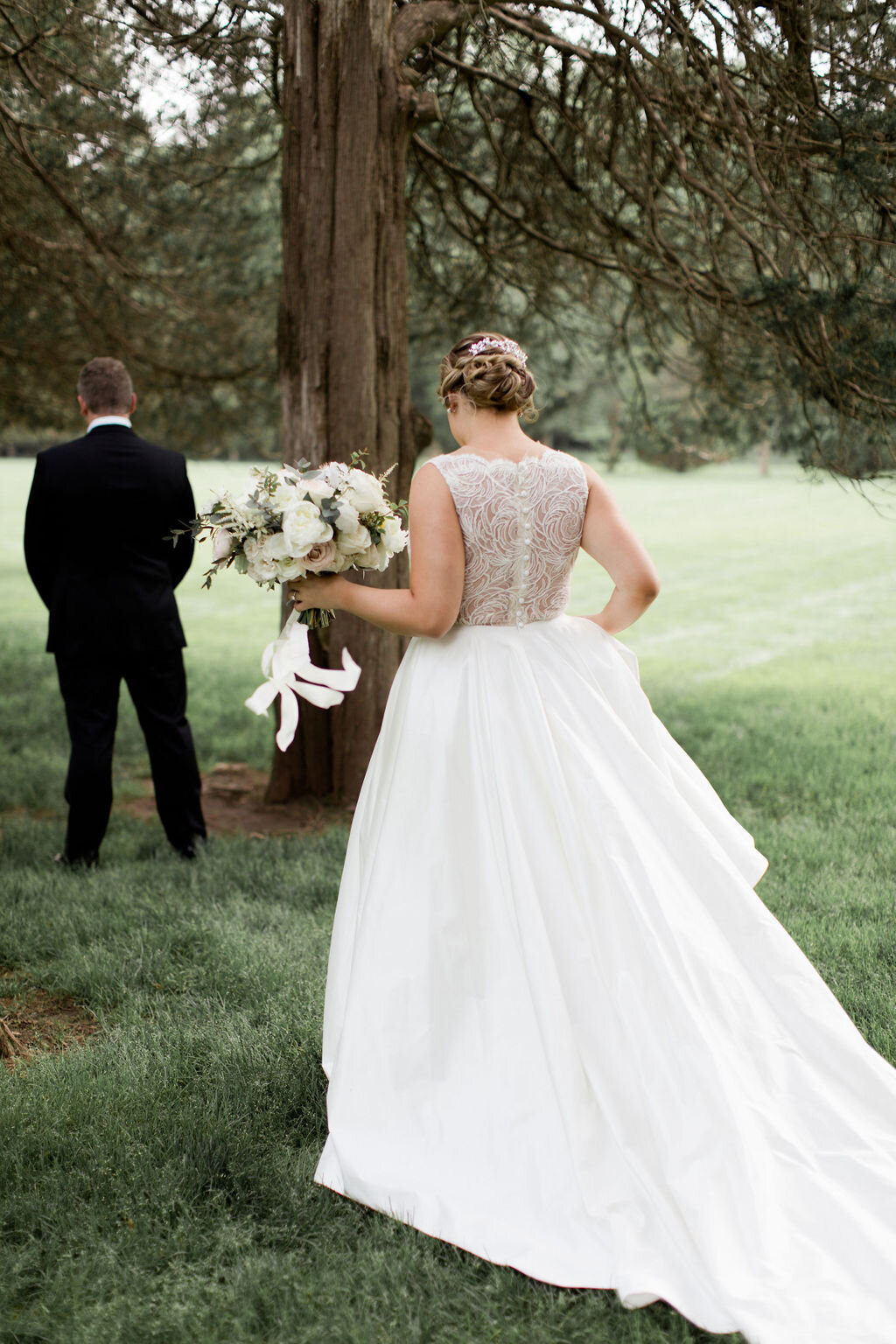 Lace back wedding dress - Pearl Weddings &amp; Events