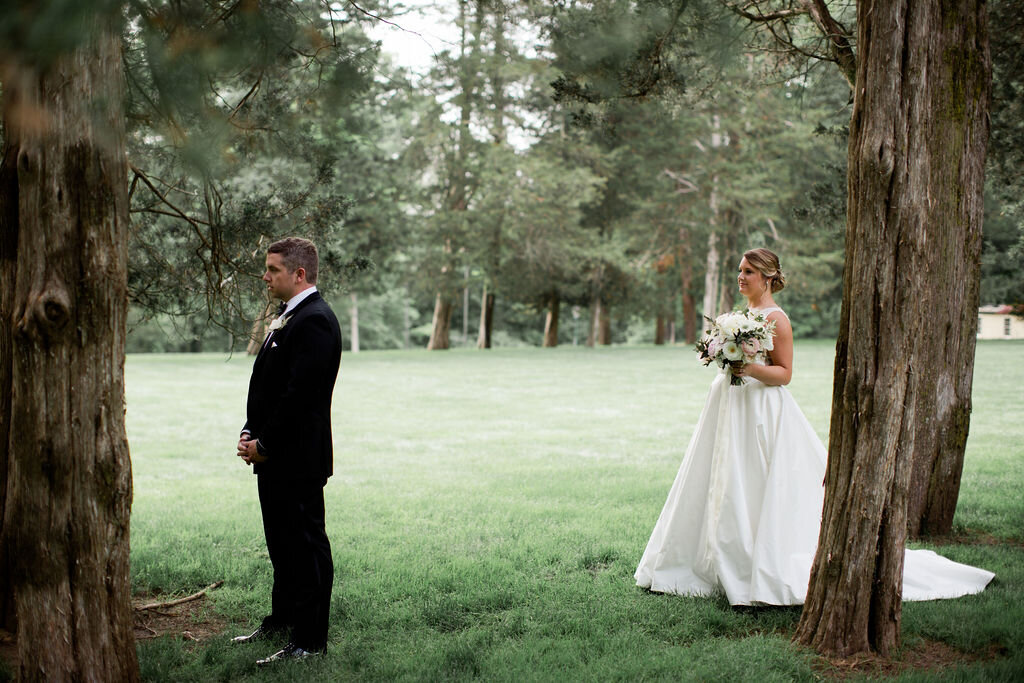 First look in the trees - Pearl Weddings &amp; Events