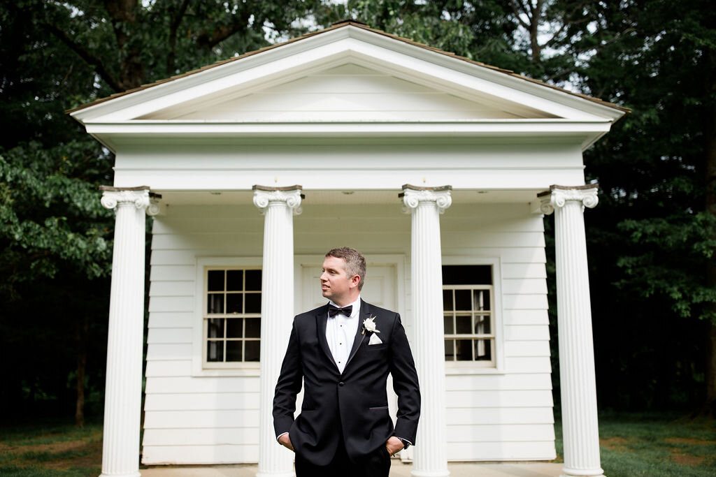 Groom with black bow tie - Pearl Weddings &amp; Events
