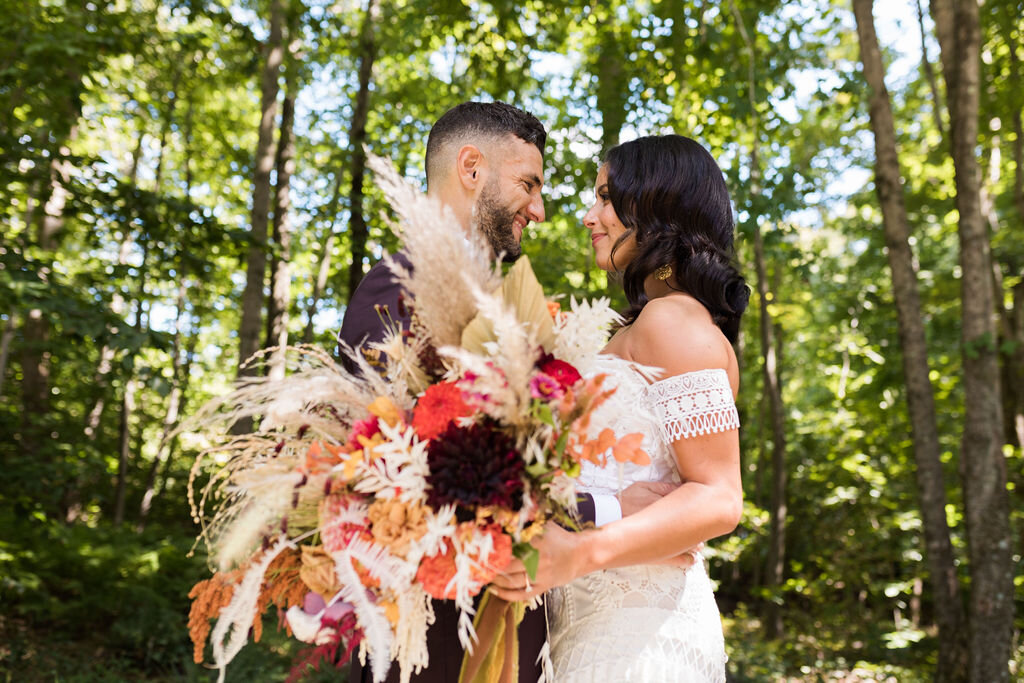 Large dried flower bouquet with bright colors - Pearl Weddings &amp; Events