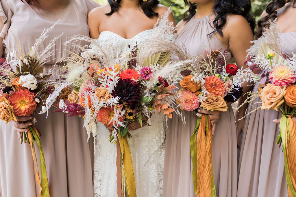 Boho bridesmaid bouquet - Pearl Weddings &amp; Events